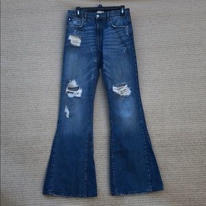 70s style flared jeans